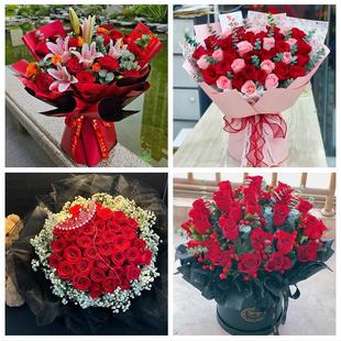 河北保定曲阳县望都县易县蠡县同城花店情人节送女友老婆玫瑰鲜花