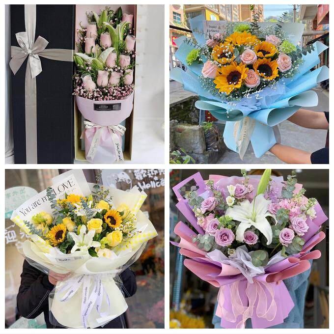 玫瑰香水百合送老婆朋友生日江门市蓬江江海新会区台山市同城花店