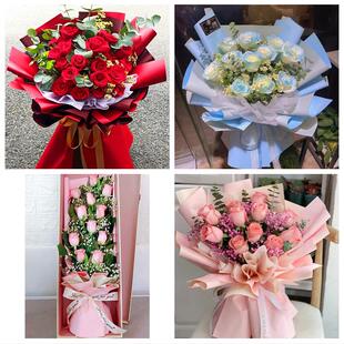 阿坝州汶川县理县茂县松潘县同城鲜花店情人节表白送玫瑰花束礼盒