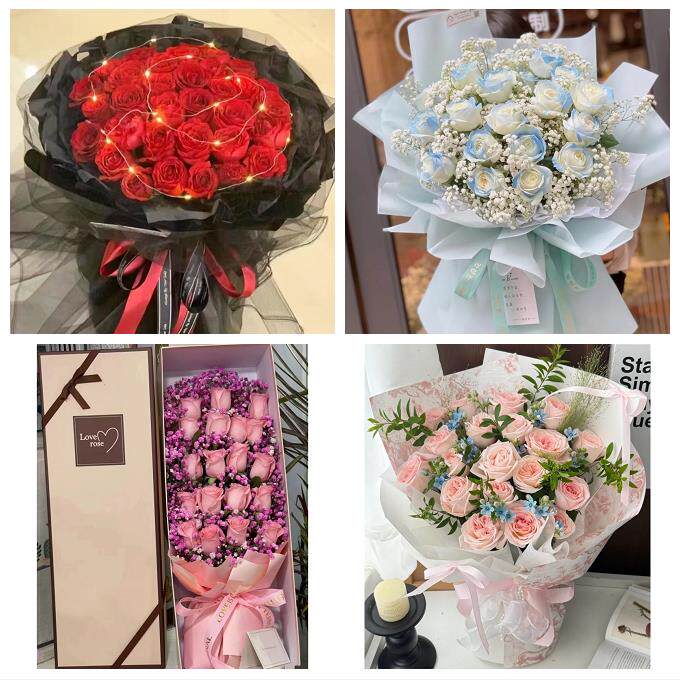 送遵义市习水县赤水市仁怀市同城鲜花店情人节表白送玫瑰花束礼盒