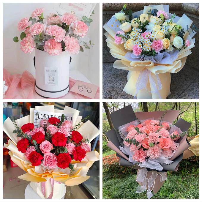 洛阳市吉利洛龙区孟津新安县同城鲜花店38节送长辈女士康乃馨百合