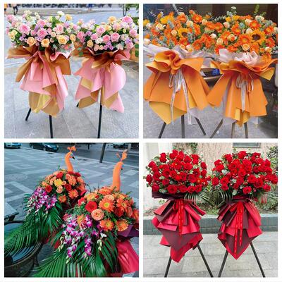 送郴州市桂东县安仁县资兴市同城鲜花店新店开业大麦花篮公司乔迁