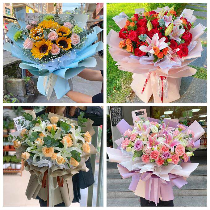 玫瑰香水百合送老婆朋友生日送枣庄市市中区薛城区峄城区同城花店