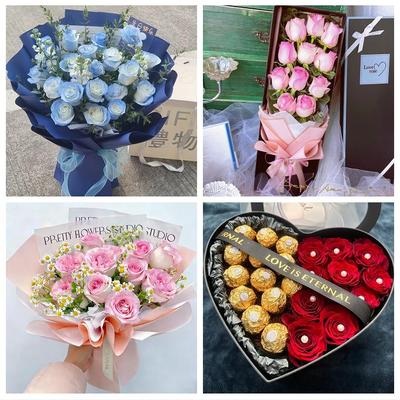 江西上饶市玉山县铅山县横峰县同城花店情人节送女友老婆玫瑰鲜花