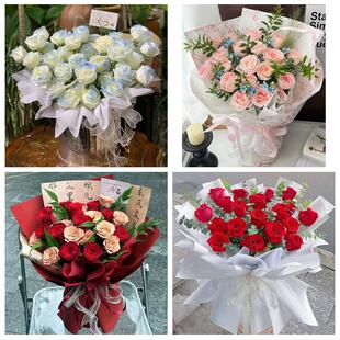 湘潭市易俗河镇湘乡市韶山市花店同城配送女友生日情人节玫瑰花束