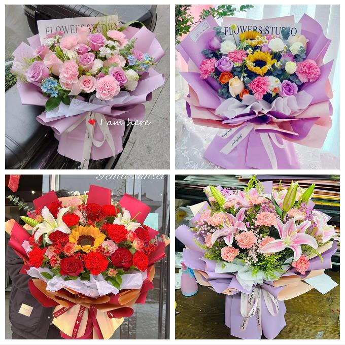 咸阳市泾阳县乾县礼泉永寿县鲜花店同城配送康乃馨玫瑰教师节花束