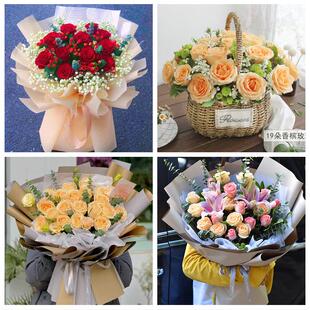 女神节订红玫瑰天津西青区杨柳青辛口张家窝同城鲜花店送女友老婆