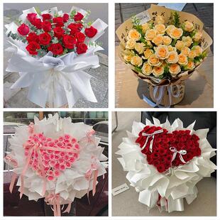 杭州市西湖滨江萧山区余杭区花店同城配送女友生日情人节玫瑰花束