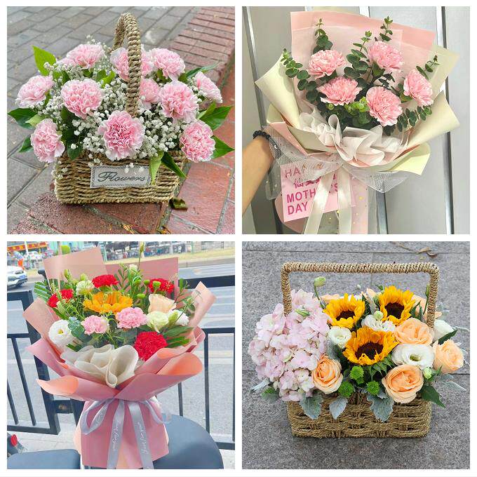 送南昌市新建区安义县进贤县鲜花店订康乃馨百合花束同城配送长辈