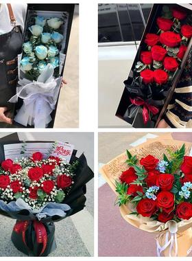 上海宝山区罗店大场杨行月浦镇同城花店情人节送女友老婆玫瑰鲜花