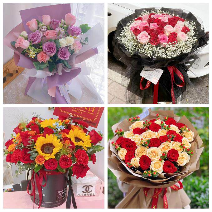 郑州市中原区二七管城金水区花店同城送男女友领导玫瑰混搭鲜花束