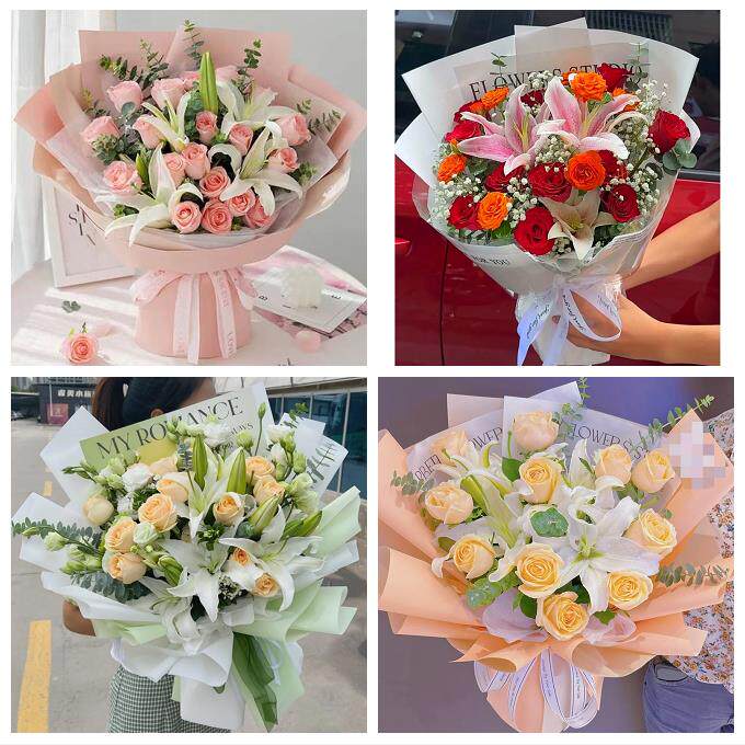 四川省内江市资中县隆昌市附近鲜花店同城送玫瑰香水百合生日花束