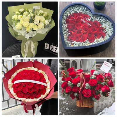 送黑河市爱辉区嫩江县逊克县花店同城配送女友生日情人节玫瑰花束