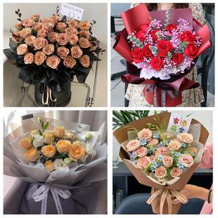 山东德州夏津武城县乐陵禹城市同城鲜花店订33朵玫瑰送情人女朋友