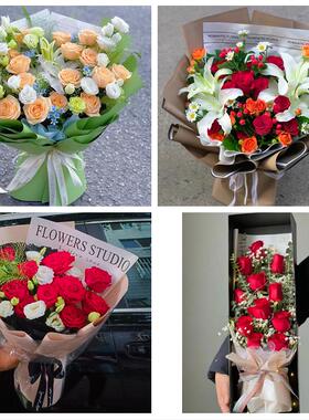 送六安市金安区裕安区叶集区花店同城配送女友生日情人节玫瑰花束