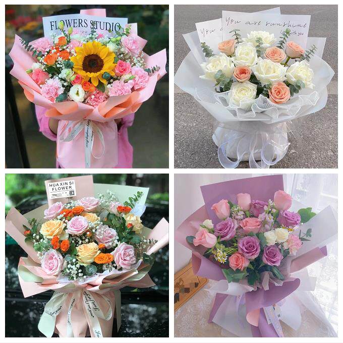 吕梁方山中阳交口县孝义汾阳花店同城送男女友领导玫瑰混搭鲜花束