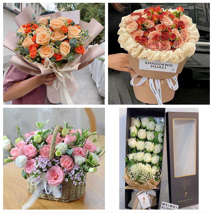 上海青浦区夏阳盈浦香花桥白鹤同城鲜花店情人节玫瑰表白女友老婆