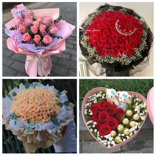 北京市丰台区和义花乡南苑地区同城鲜花店订33朵玫瑰送情人女朋友