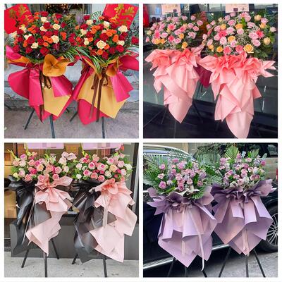 上海市宝山区罗店大场杨行镇鲜花店同城配送朋友新店开业大麦花篮