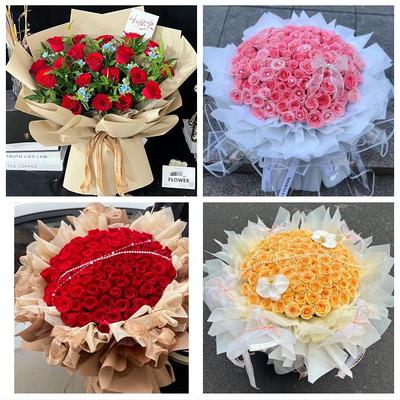 四川省自贡市沿滩区荣县富顺县同城鲜花店玫瑰草莓花束送女友闺蜜