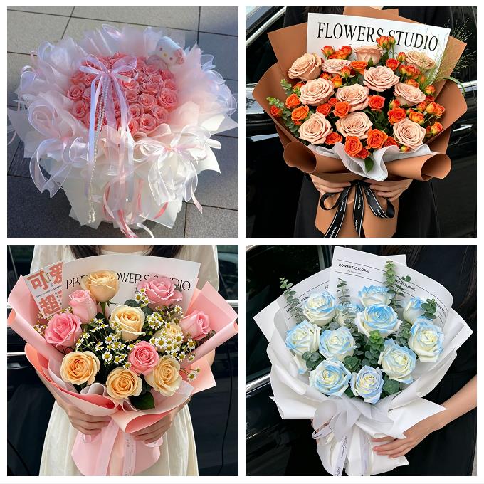 宁夏省吴忠市同心县青铜峡市区同城鲜花店七夕玫瑰送老婆女友生日