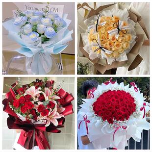 山西太原市小店迎泽区杏花岭区同城鲜花店订33朵玫瑰送情人女朋友