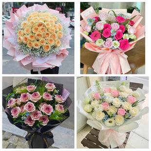 遵义市务川凤冈湄潭县余庆县鲜花店同城送女朋友闺蜜女神节红玫瑰