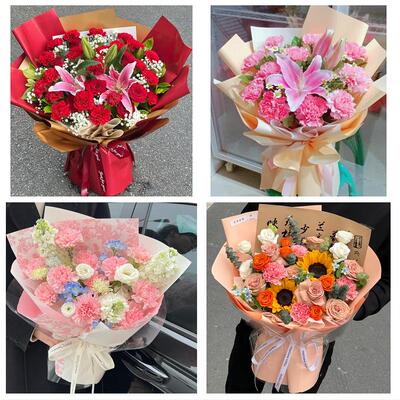 母亲节康乃馨送长辈生日云南普洱市思茅区宁洱县墨江县同城鲜花店