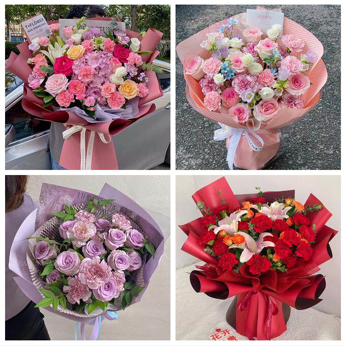 宝鸡市千阳麟游县凤县太白县同城鲜花店订38妇女节康乃馨百合花束