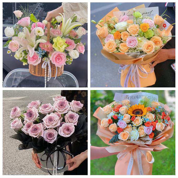江西抚州市宜黄金溪资溪广昌县同城鲜花店向日葵玫瑰混搭生日花束