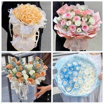 宁夏石嘴山大武口惠农区平罗县鲜花店同城配送女神节玫瑰花束礼盒