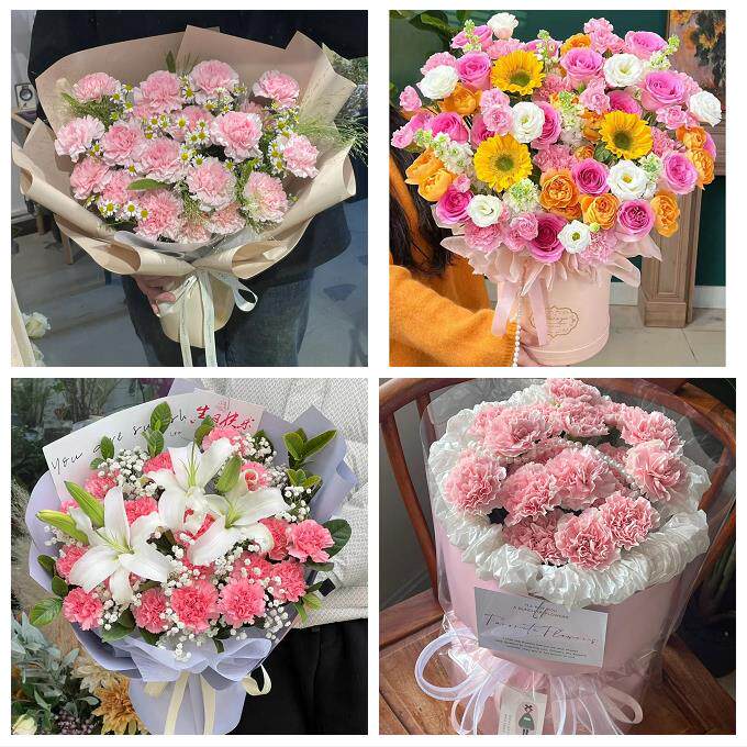 四川遂宁市射洪县大英县附近同城鲜花店康乃馨百合送父母长辈生日