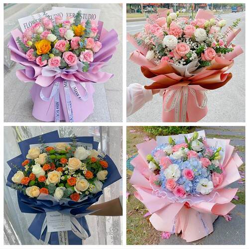 送商洛市山阳县镇安县柞水县花店同城送男女友领导玫瑰混搭鲜花束