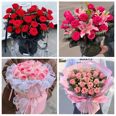 蚌埠市淮上区怀远五河固镇县鲜花店同城配送老婆女友520玫瑰花束