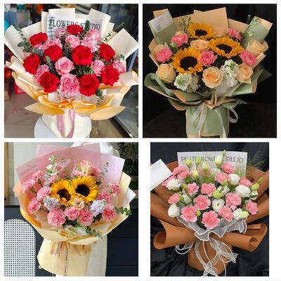 送梧州市万秀区龙圩区长洲区同城鲜花店38节送长辈女士康乃馨百合