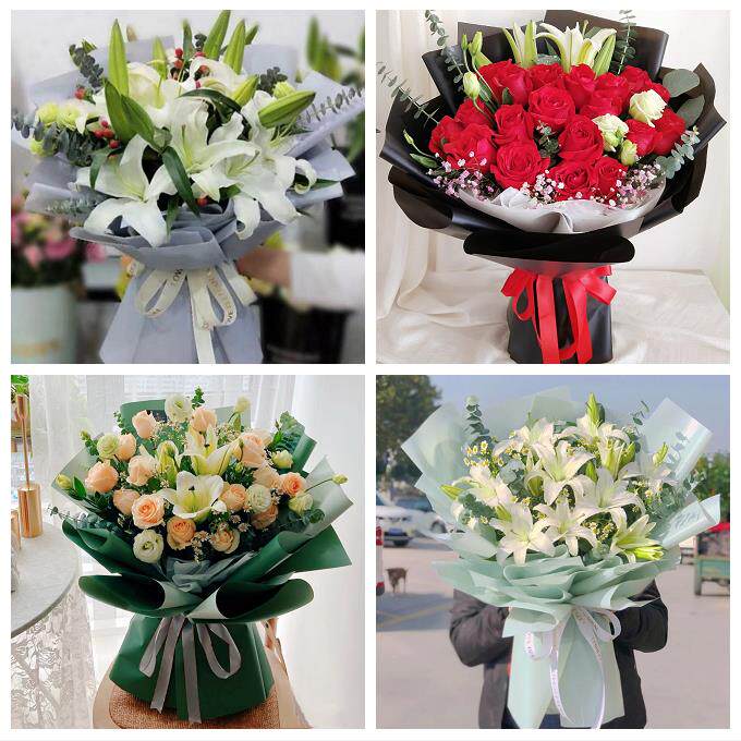 中山市石岐区东区火炬开发区鲜花店同城配送老婆香水百合玫瑰花束