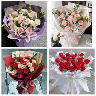 送衢州市开化县龙游县江山市花店同城配送女友生日情人节玫瑰花束