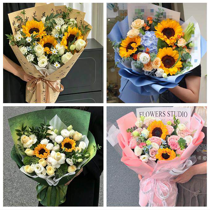 北京市东城安定门北新桥东四同城鲜花店成人礼高考向日葵玫瑰花束