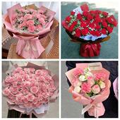 湖北随州市曾都区随县广水市同城鲜花店订38妇女节康乃馨百合花束