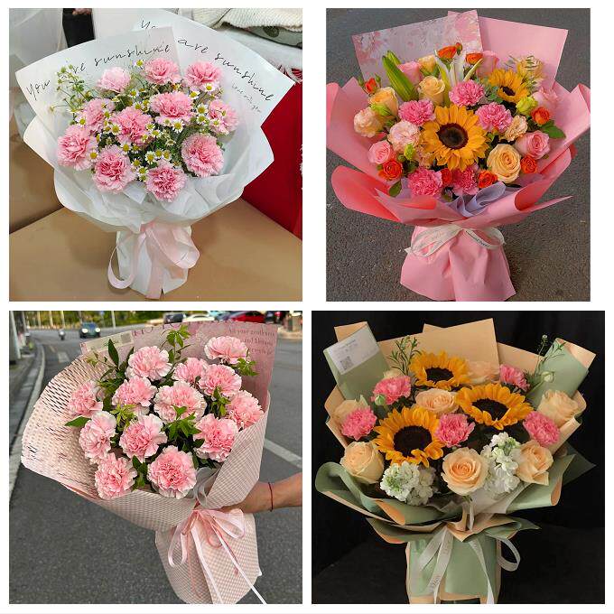 送枣庄市市中区薛城区峄城区同城鲜花店38节送长辈女士康乃馨百合