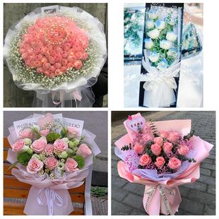 云南红河州弥勒市泸西县元阳县同城鲜花店订33朵玫瑰送情人女朋友