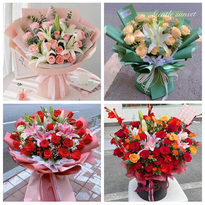 云南昆明市富民宜良石林嵩明县鲜花店同城送玫瑰香水百合生日花束