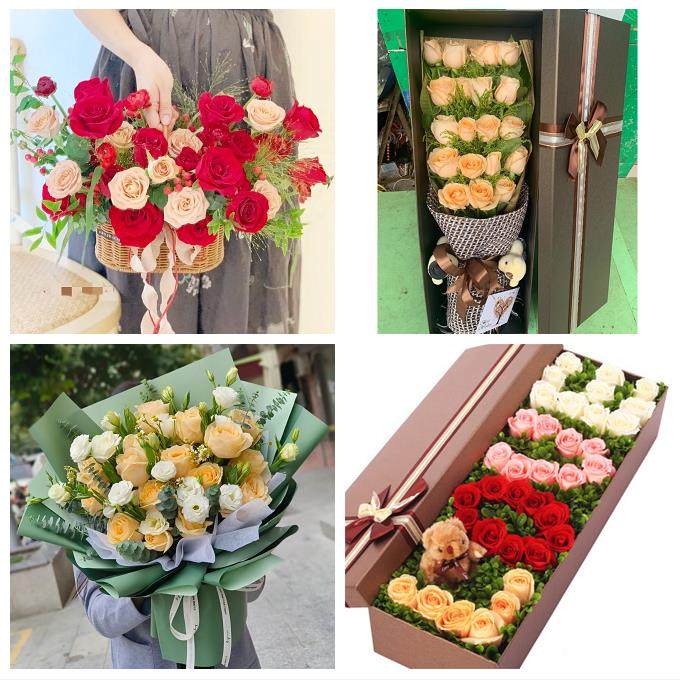 云南红河州弥勒市泸西县元阳县鲜花店同城配送媳妇女友圣诞节玫瑰