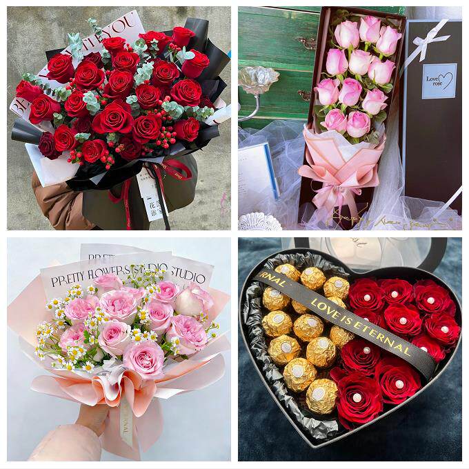 云南昆明市富民宜良石林嵩明县同城花店情人节送女友老婆玫瑰鲜花