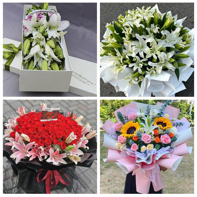 玫瑰香水百合送老婆朋友生日中卫市沙坡头区中宁县海原县同城花店