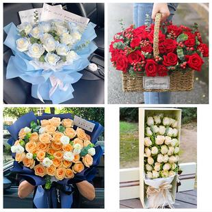 广西崇左市宁明龙州大新天等县同城鲜花店情人节玫瑰表白女友老婆