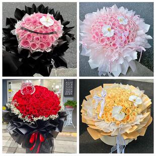 深圳宝安区福永福海沙井新桥鲜花店同城送女朋友闺蜜女神节红玫瑰