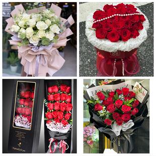 山西晋城市陵川县泽州县高平市同城鲜花店订33朵玫瑰送情人女朋友