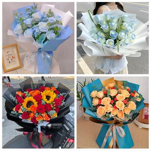 榆林市榆阳横山区神木府谷县同城鲜花店父亲节向日葵花束男士生日