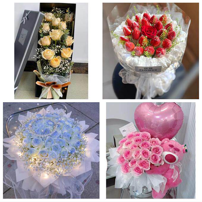 上海青浦区夏阳盈浦香花桥白鹤同城鲜花店玫瑰草莓花束送女友闺蜜